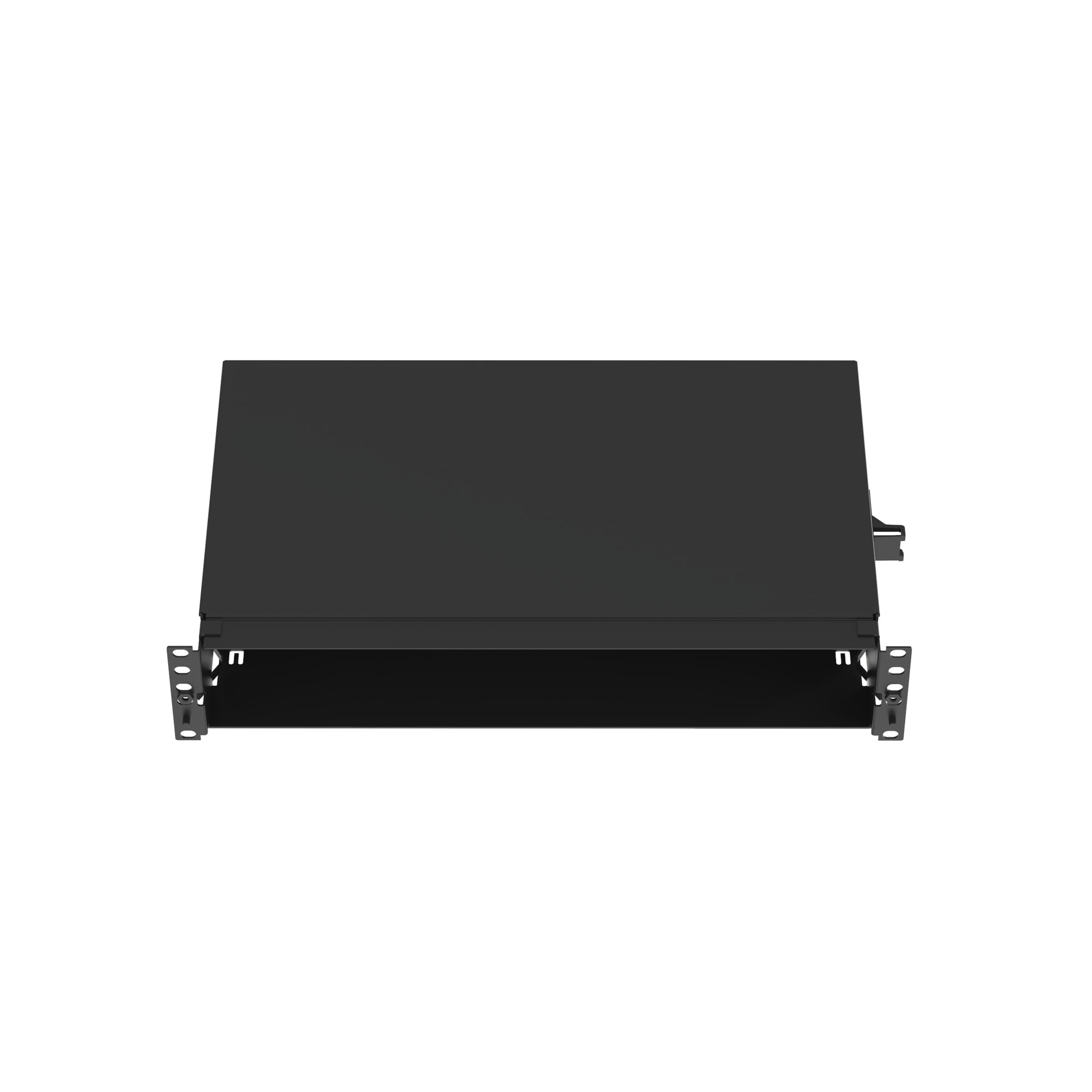 FMT2 OptiCom Standard Fiber Optic Tray, 17.16 in W x 11.16 in D, For Use With CFAPPBL2 Fiber Adapter Patch Panel, QuickNet Fiber Optic Cassette and FMP Adapter Panel, Steel