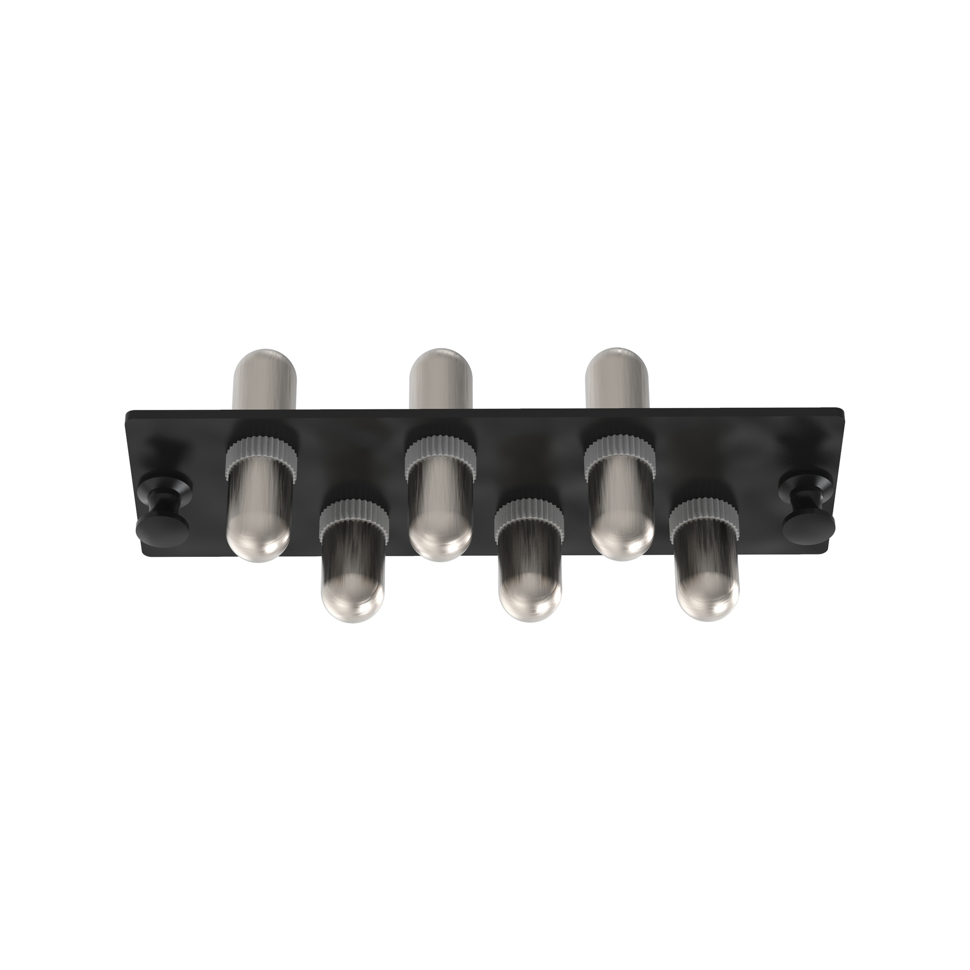 FAP6WSTZ OptiCom Simplex Front Loading Type ST Fiber Adapter Panel With (6) ST Simplex Single Mode Fiber Optic Adapters, (6) OM3/OM4 Multi-Mode, OS1/OS2 Singlemode Fiber