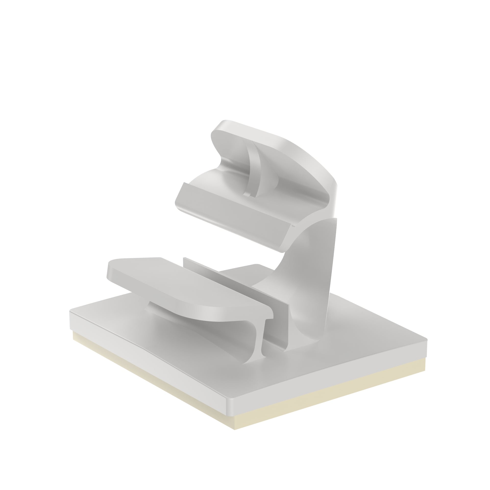 LWC100-A-C Adhesive Backed Latching Wire Clip, 1 in Conduit, 2.25 lb Load, Nylon 6.6