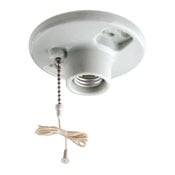 29816-C 1-Circuit 1-Piece Pull Chain Lampholder, 660 W Lamp, 250 V AC, E26 Lamp