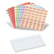 51084-CLB QuickPort Color Label Kit With Pre-Printed Icons on Colored Paper, 0.72 in H x 0.571 in W, Polycarbonate