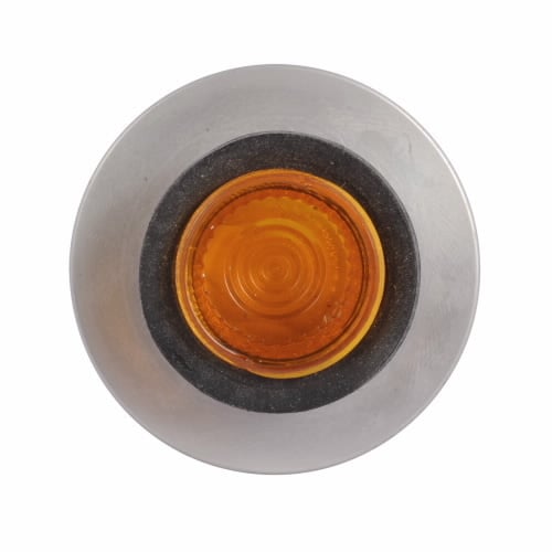 10250TC64 Blank Heavy Duty Oiltight/Watertight Side-Lighted Operator Lens, 1.6 in L x 1.6 in W x 0.7 in H, NEMA 1/2/3/3R/4/4X/12/13/IP65, Round, Aluminum