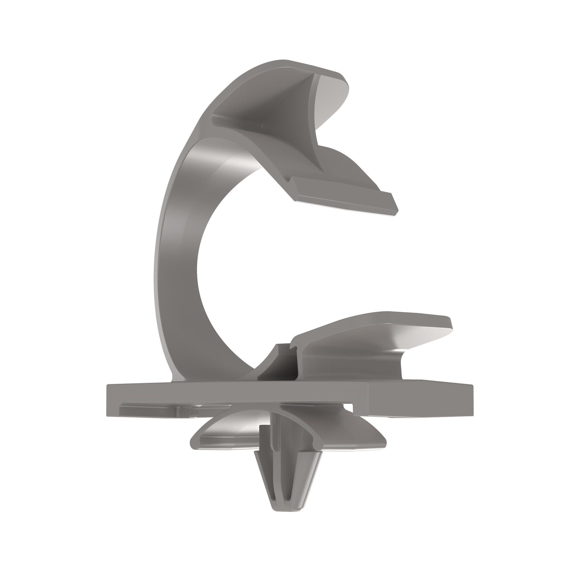 LWC75-H25-C14 Wire Clip, Gray, PA 6.6, Push Barb, 1.45x0.87", PK100