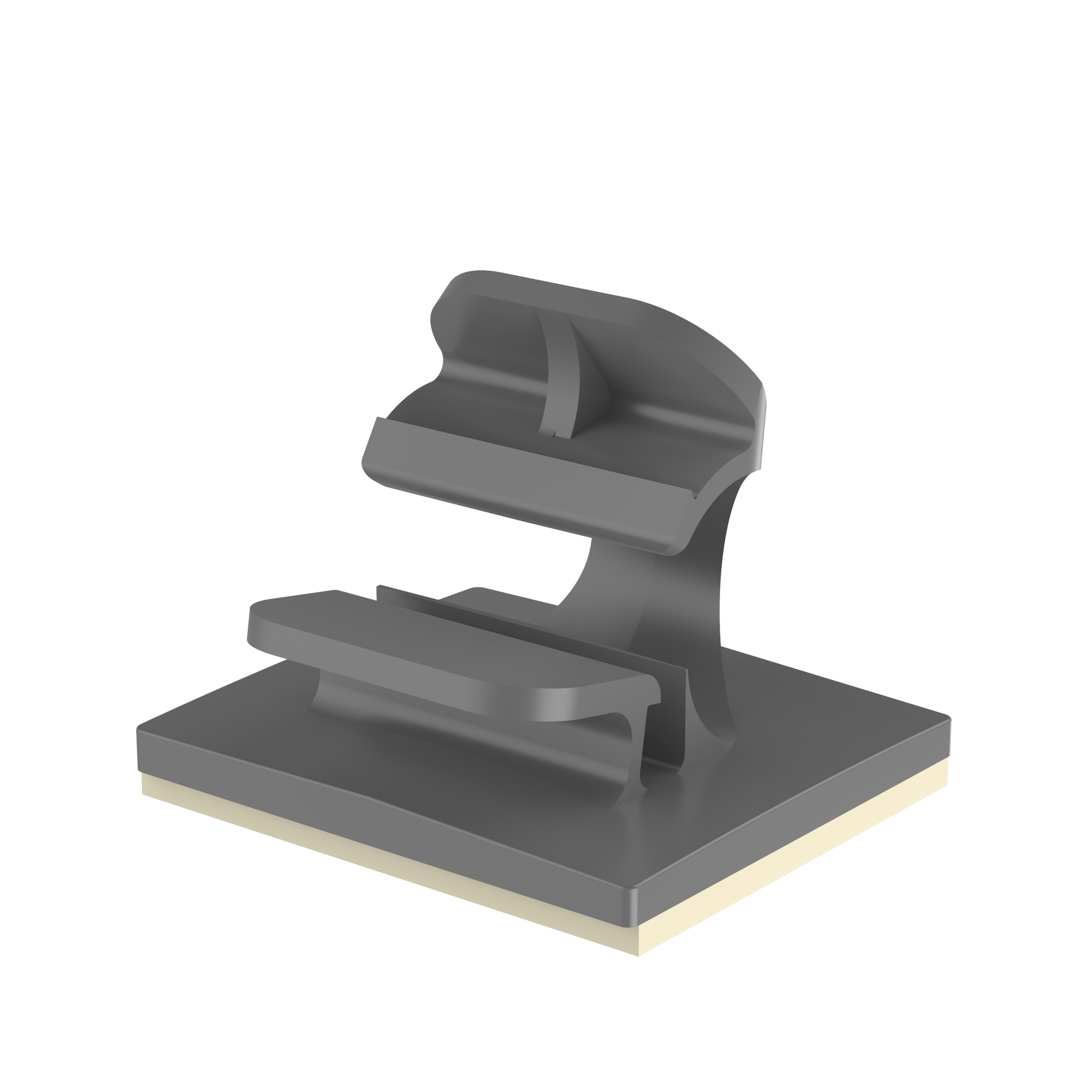 LWC75-A-L14 Adhesive Backed Latching Wire Clip, 3/4 in Conduit, 0.93 lb Load, 3/4 in OD, Nylon 6.6