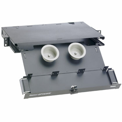 Opticom Rack Mount Fiber Enclosure, Bla