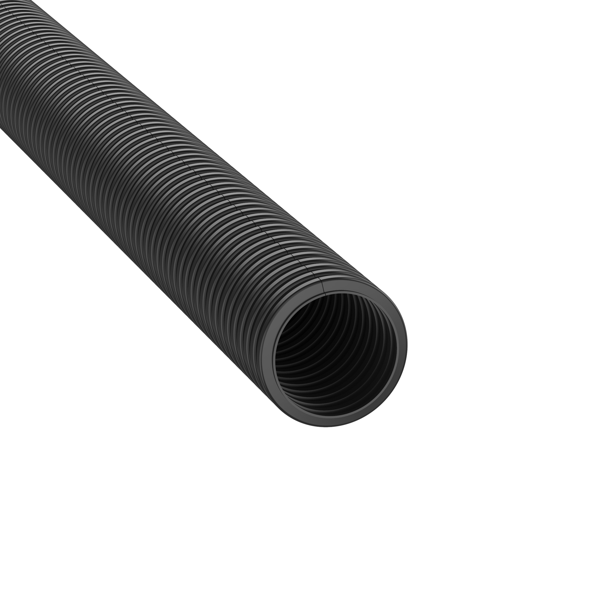 CLT75F-C20 Loom Tubing, Black, PE, 0.75" Nom Dia., 100', PK1