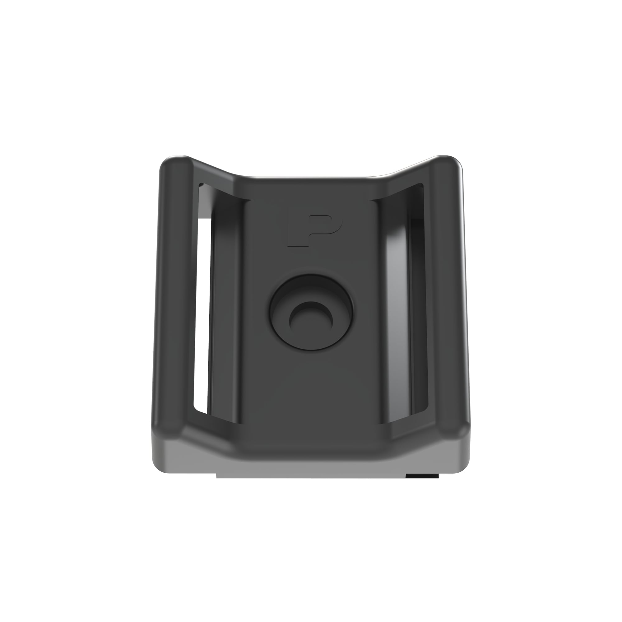 ABMT-A-Q20 Tak-Ty Hook and Loop Cable Tie Mount With #6 (M3) Screw Hole, Rubber Adhesive Tape Mount, 3/4 in W Tie, Nylon 6.6, Black