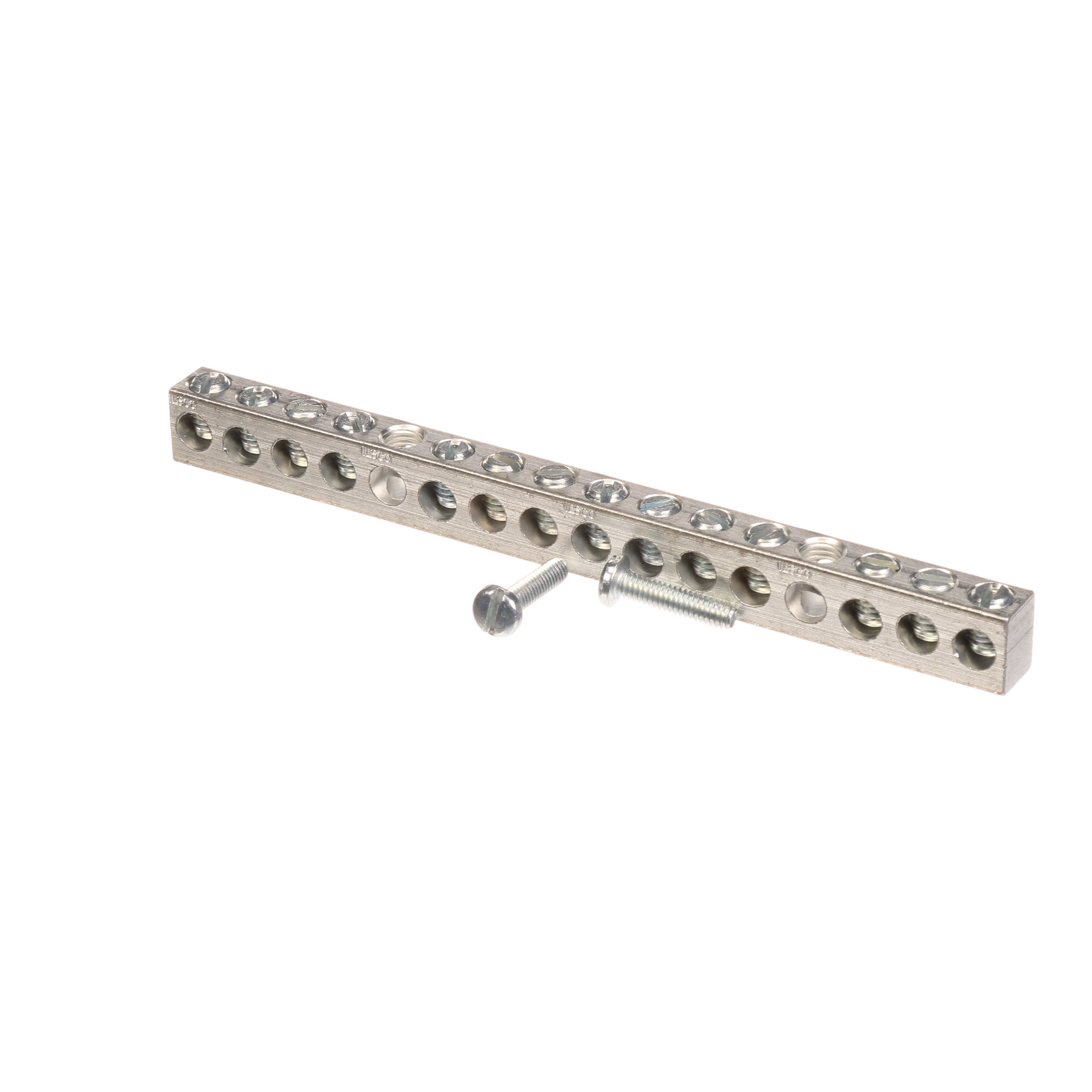 ECGB14 Ground Bar Kit, 12.9 in L, 14 to 4 AWG Aluminum/Copper Conductor, 14 Terminals, For Use With Legacy Load Center