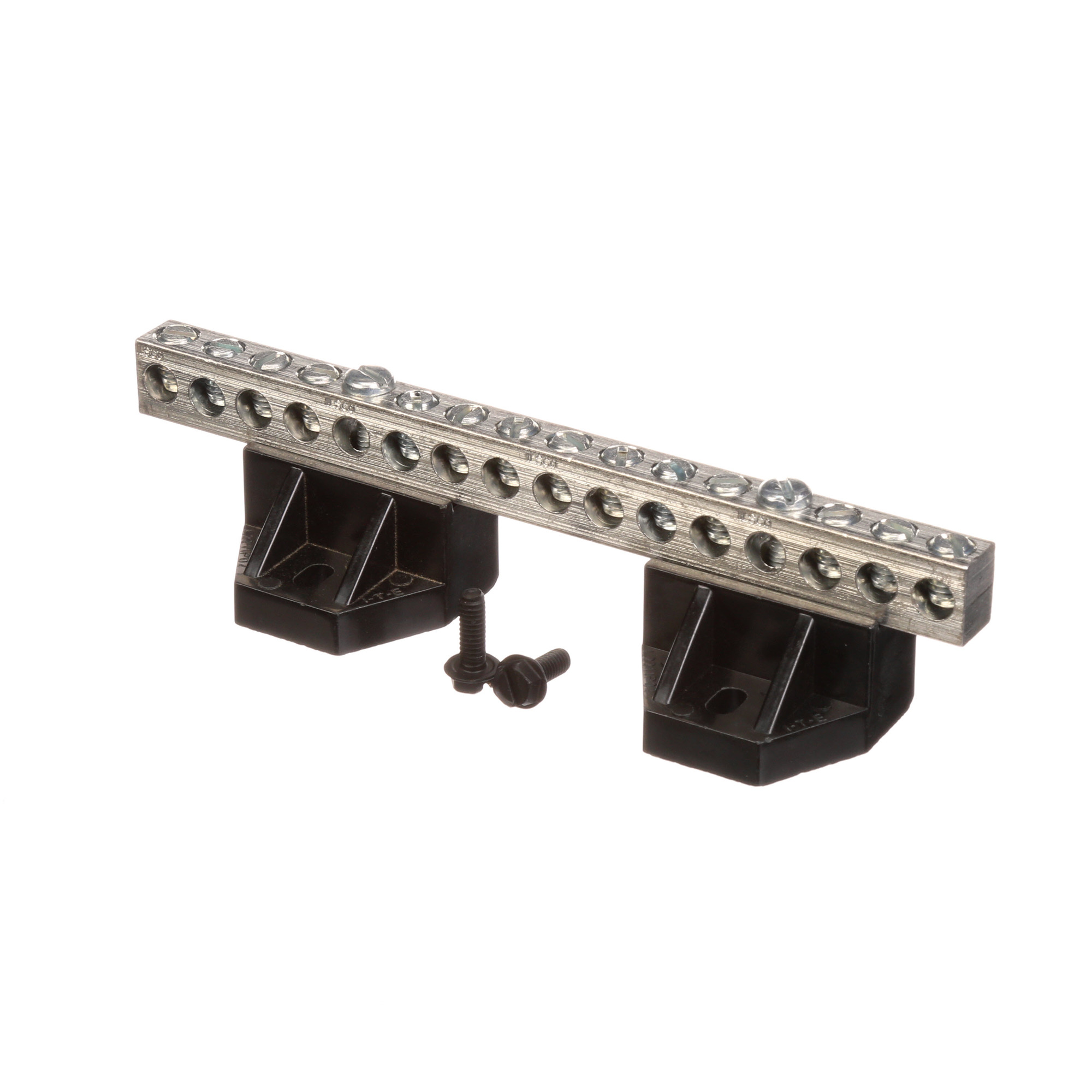 ECINSGB14 Insulated Isolated Ground Bar Kit, 2 in L, Aluminum Conductor, 14 Terminals, For Use With Legacy Load Center