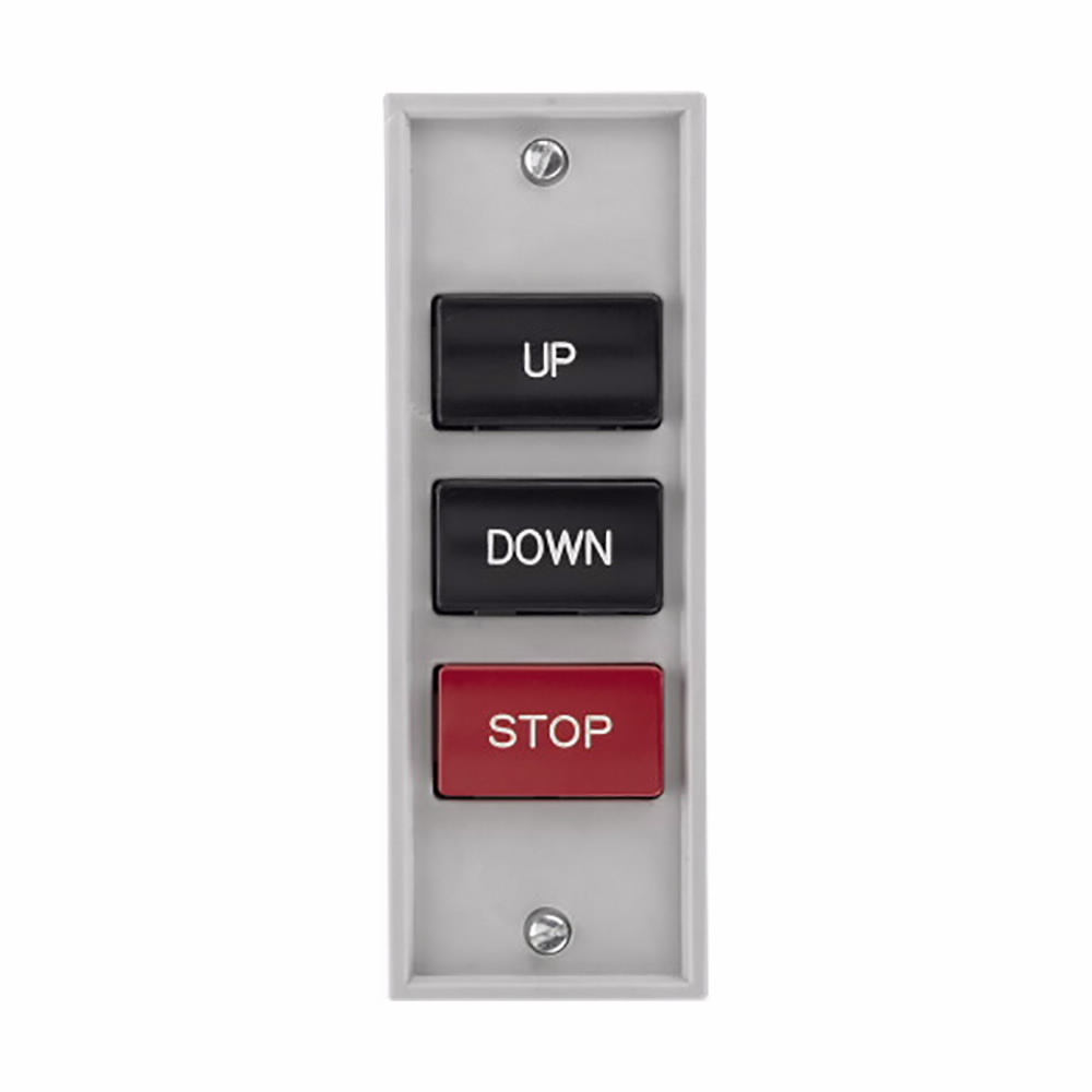 10250H5301 Assembled Heavy Duty Rectangular Standard Pushbutton Control Station, 2NO-1NC Contact, 3 Operators, NEMA 1/3/3R/3S/4/12/13 NEMA Rating