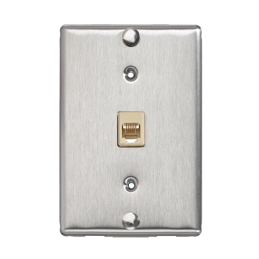 40226-S 110-Style Telephone Jack, Screw/Quick-Connect Termination, Surface Mount
