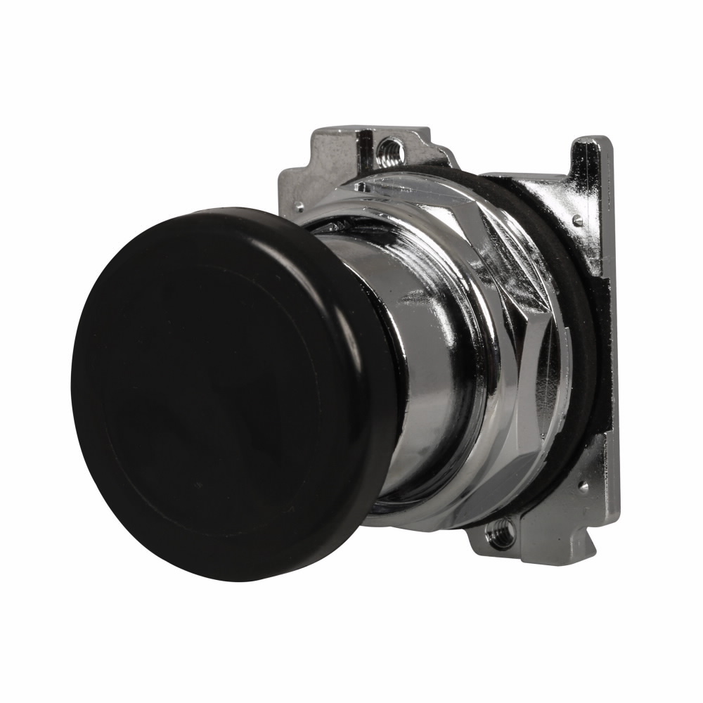 10250T121 Heavy Duty Oil/Watertight Non-illuminated Pushbutton Operator, 40 mm, Black
