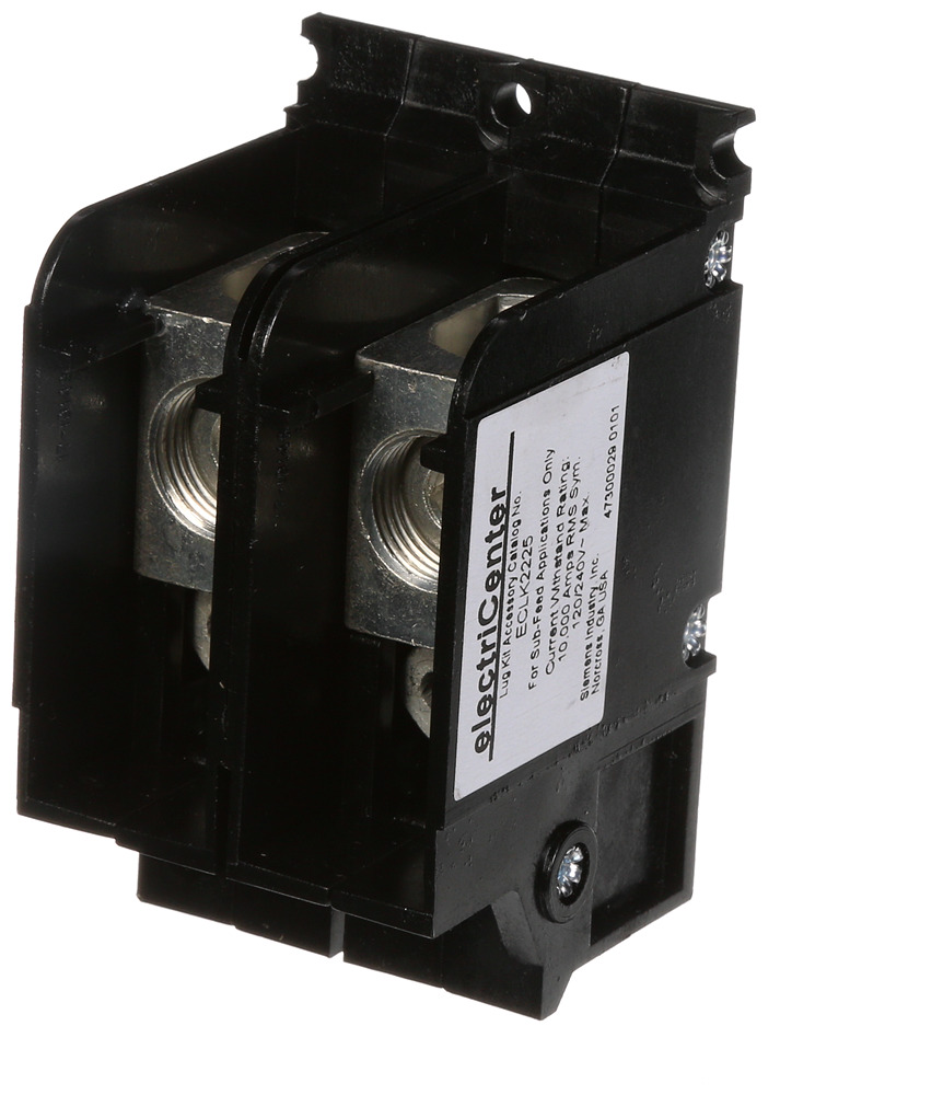 ECLK2225 Sub Feed Lug, 3 to 1/1/0 AWG, For Use With 150 to 225 A Load Center