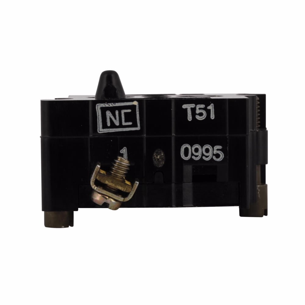 10250T51 Heavy Duty Standard Contact Block, 30.5 mm, 1NC Contact, 10 A at 600 V AC, 5 A at 250 V DC Contact, Silver Contact, Momentary Action, Gray