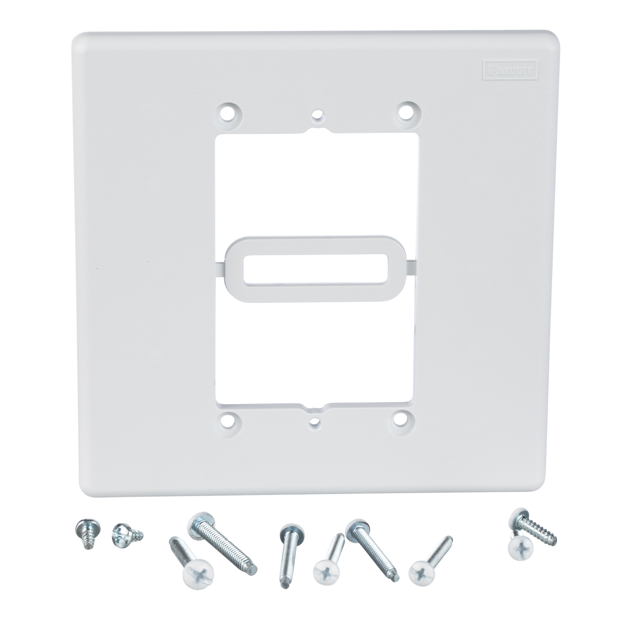 MIWBAWH PanNet Flat Insert Faceplate, 2 Gangs, 1 Ports, ABS