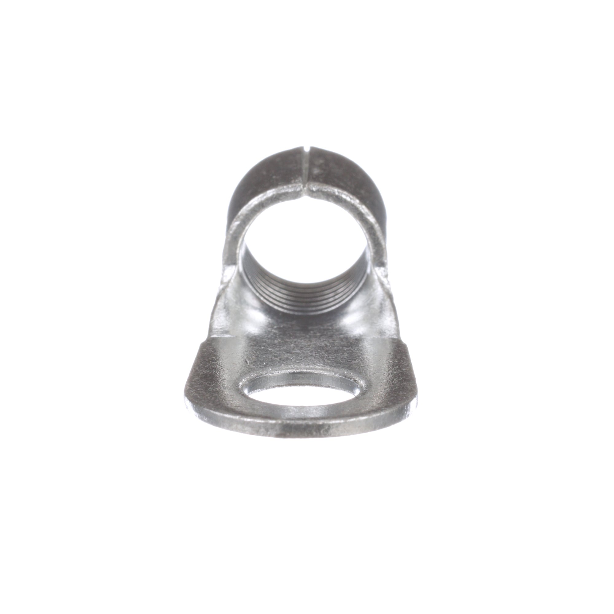 P2-56R-T Pan-Term Type P-R Loose Piece Non-Insulated Ring Terminal, 2 AWG Conductor, 1.46 in L, Brazed Seam/Standard/Internal Serration/Insulation Support Barrel, Copper, Metallic