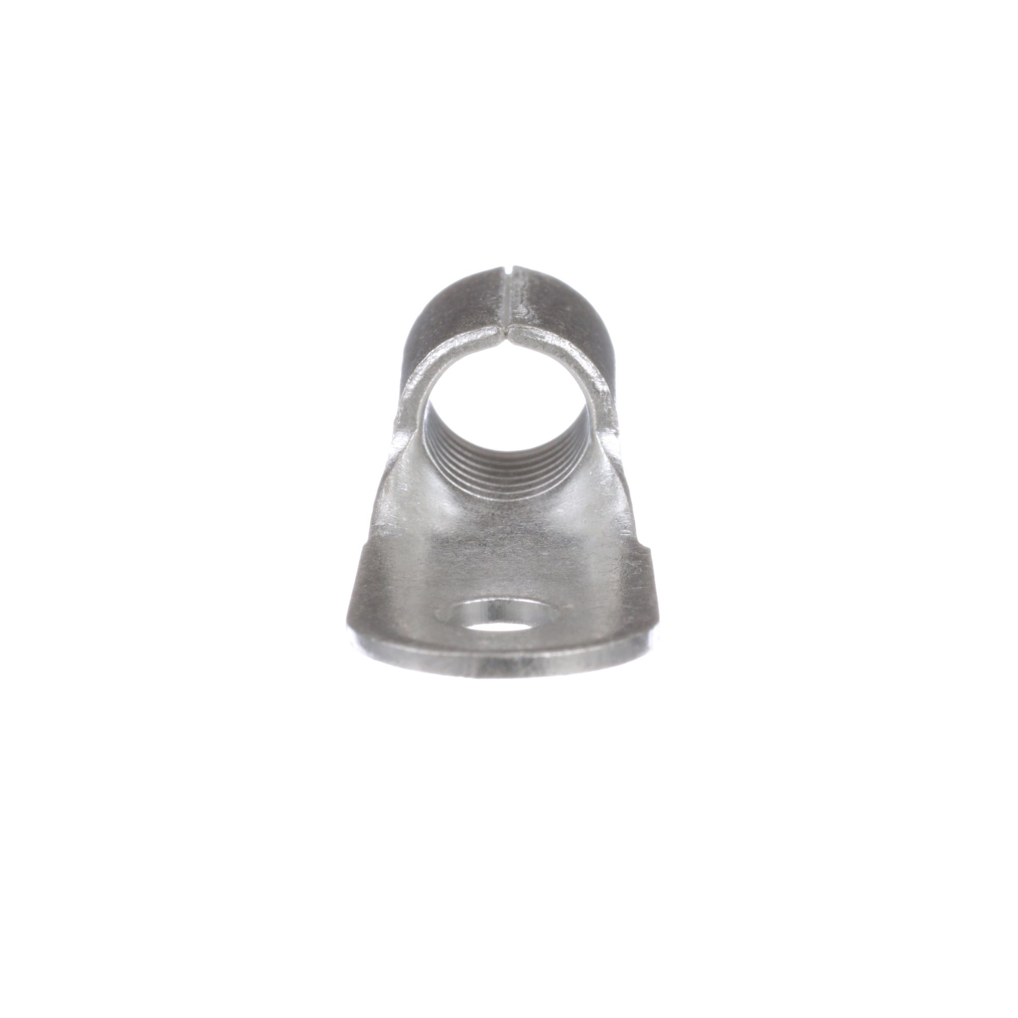P4-10R-T Pan-Term Type P-R Loose Piece Non-Insulated Ring Terminal, 4 AWG Conductor, 1.4 in L, Brazed Seam/Standard/Internal Serration/Insulation Support Barrel, Copper, Metallic
