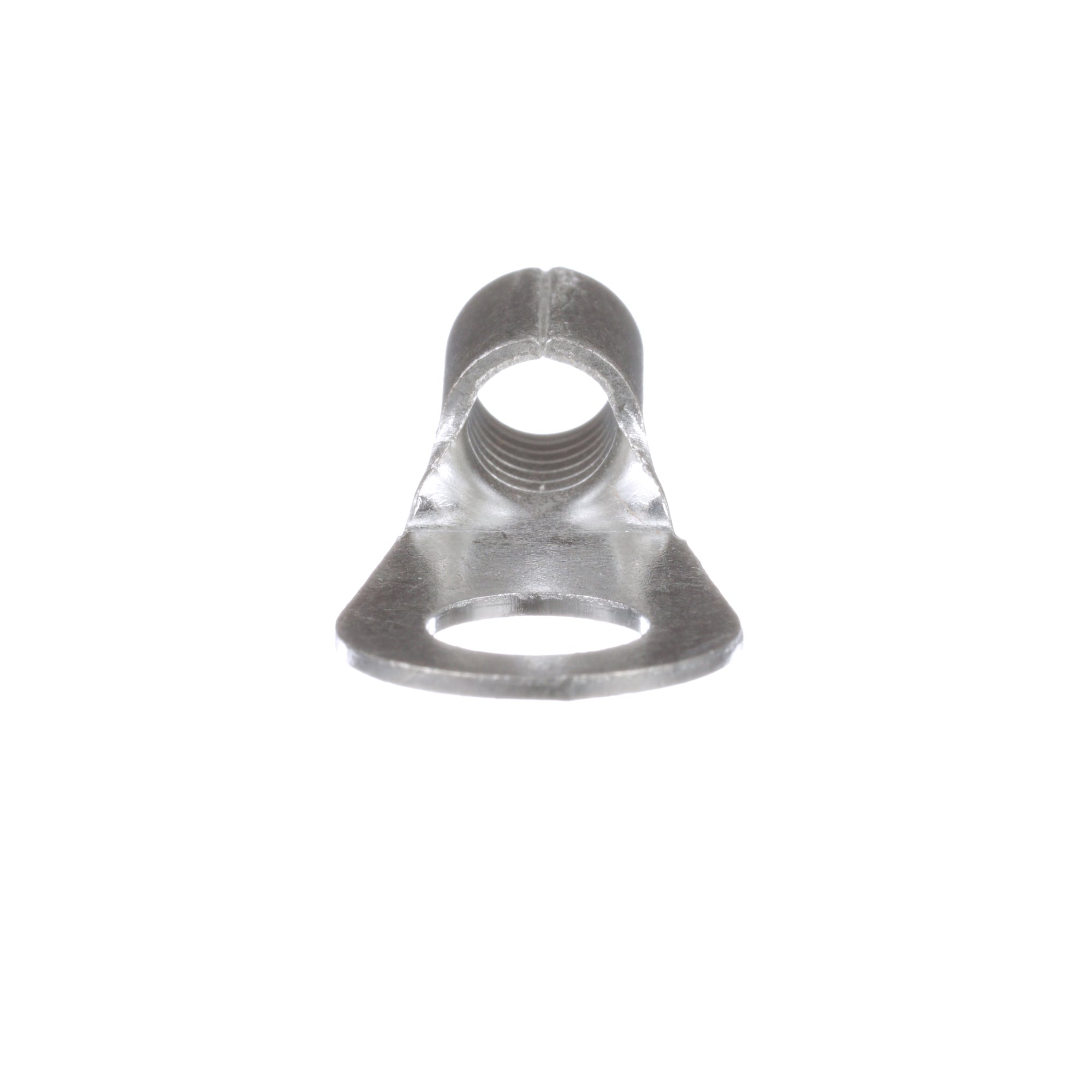 P6-56R-T Pan-Term Type P-R Loose Piece Non-Insulated Ring Terminal, 6 AWG Conductor, 1.33 in L, Brazed Seam/Internal Serration/Standard Barrel, Copper, Metallic