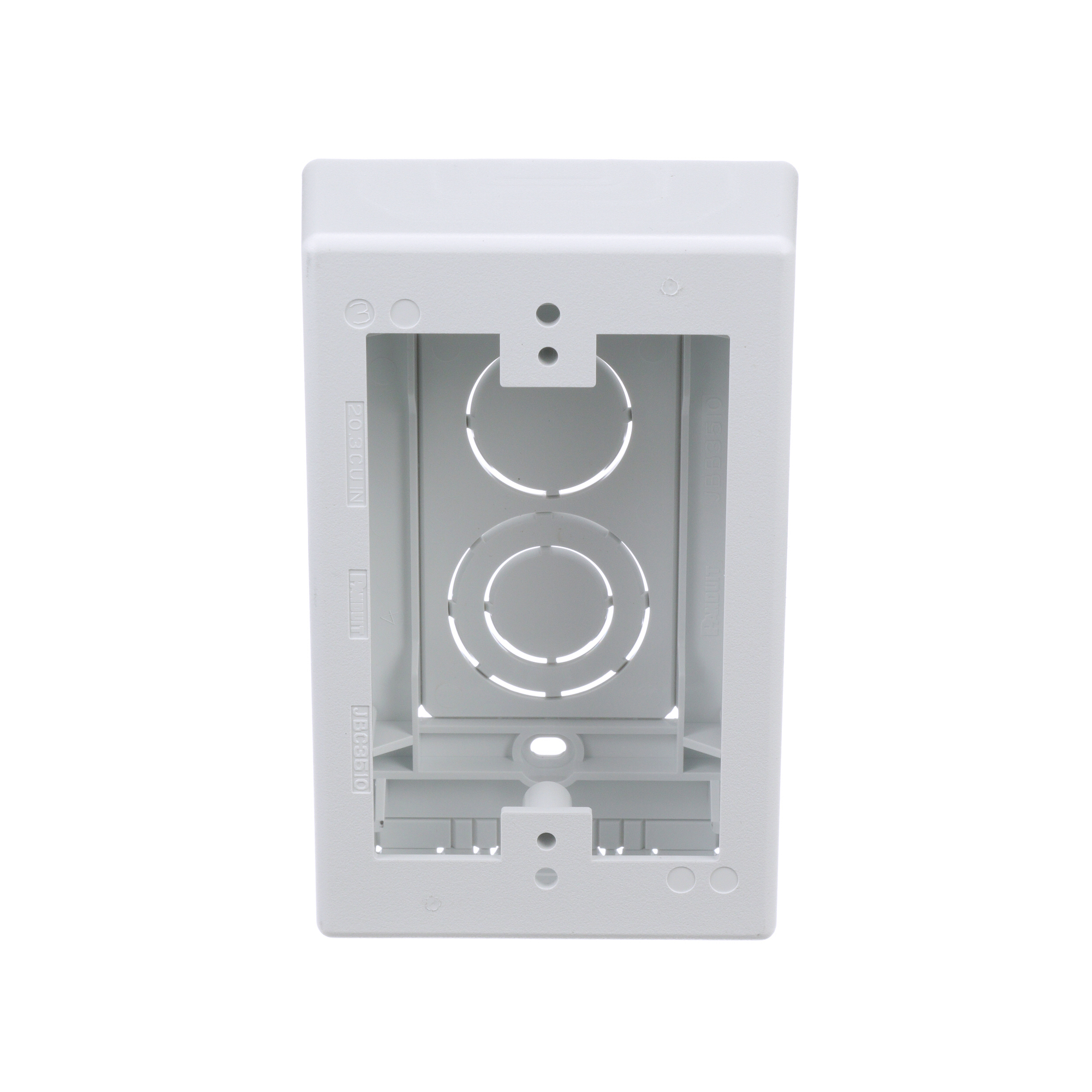 Surface Raceway, Low Voltage Junction Box, White