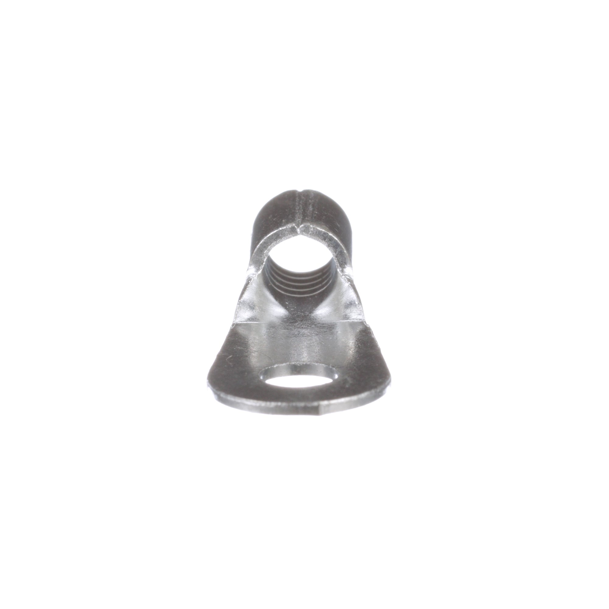 P8-10R-T Pan-Term Type P-R Loose Piece Non-Insulated Ring Terminal, 8 AWG Conductor, 1.14 in L, Brazed Seam/Internal Serration/Standard Barrel, Copper, Metallic