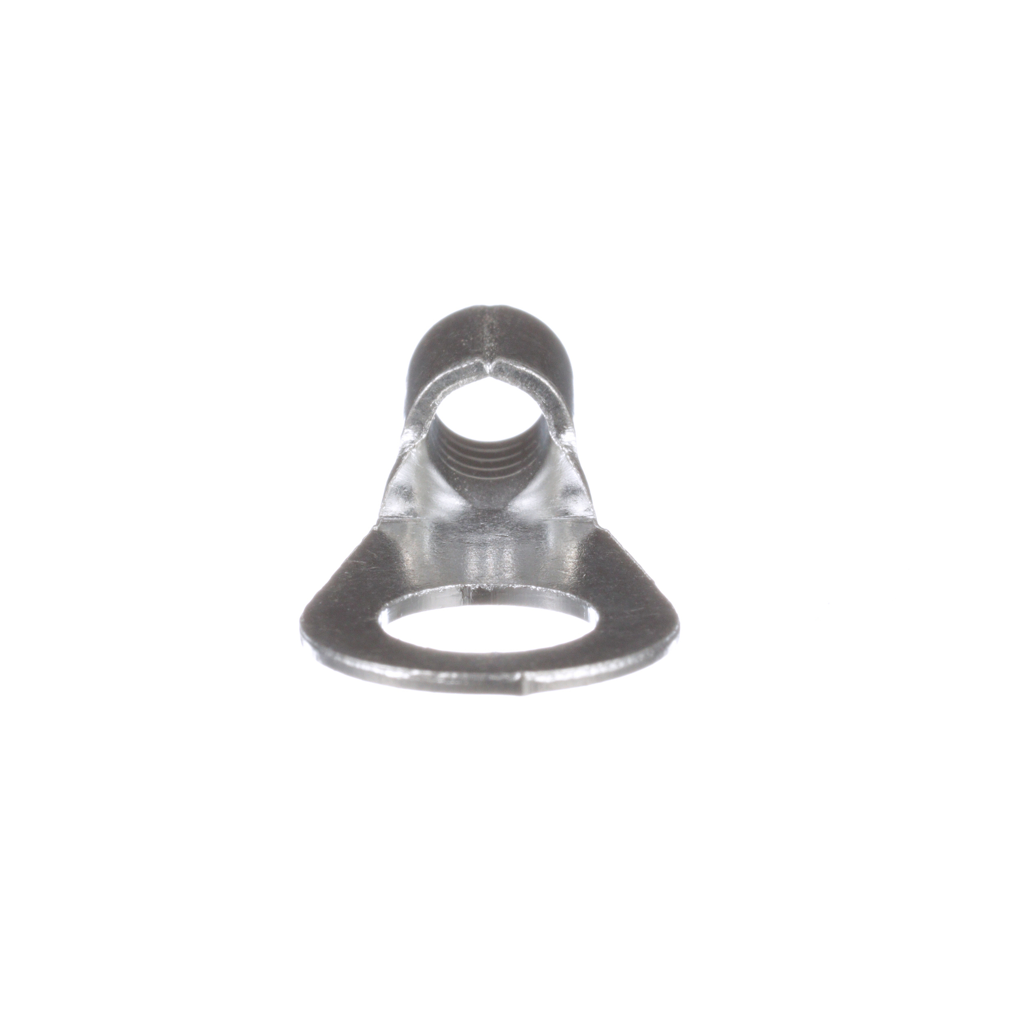 P8-56R-T Pan-Term Type P-R Large Wire Loose Piece Non-Insulated Ring Terminal, 8 AWG Conductor, 1-1/4 in L, Brazed Seam/Internal Serration/Standard Barrel, Copper, Metallic