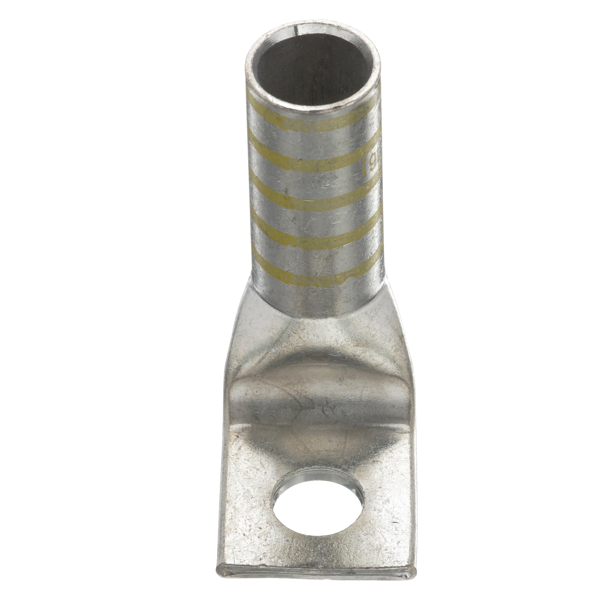 LCB250-12F-X Pan-Lug LCB 1-Hole Compression Connector Lug, 250 kcmil Stranded Copper Conductor, Die Code: P62, 42.767 in Stud, Tin Plated Copper