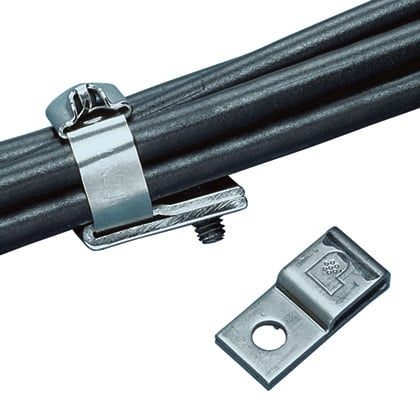 Pan-Steel MTM1H25-C SS Mounts, 1/4" Screw, SS 304, Natural, PK100
