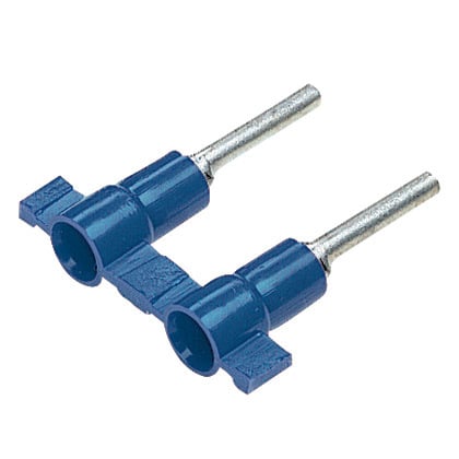 PV14-P47B-3K Pan-Term PV Series Insulated Standard Pin Terminal, 16 to 14 AWG Conductor, 0.08 in Dia x 0.49 in L Pin, Copper, Blue