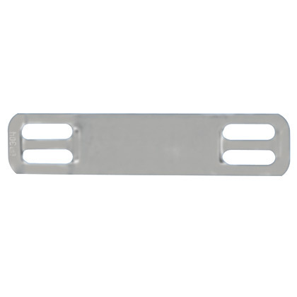MMP172W38-C316 Pan-Code 4-Hole Standard Cross Section Marker Plate and Tag, 1.72 in OAL, MLT Cable Tie Mount, 316 Stainless Steel, Natural