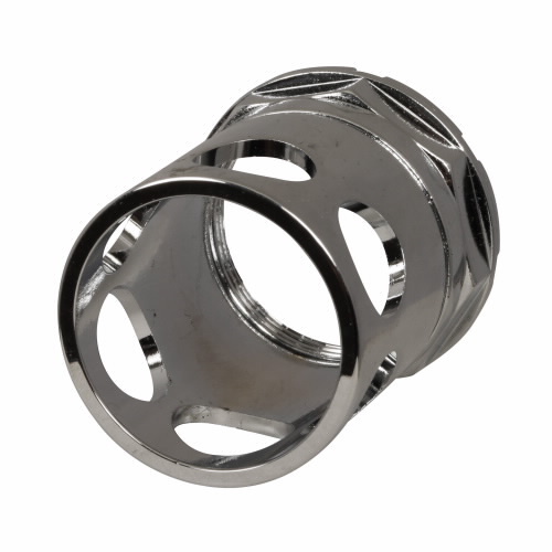 10250TA15 Heavy Duty Pushbutton Guard, For Use With Illuminated Pushbutton Operator, 30.5 mm, Chrome