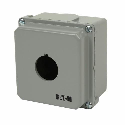 10250TN1 1-Element Heavy Duty Oiltight/Watertight Pushbutton Enclosure, 5-3/4 in L x 4 in W x 3-3/4 in D, NEMA 4/4X/12/13, Die Cast Zinc