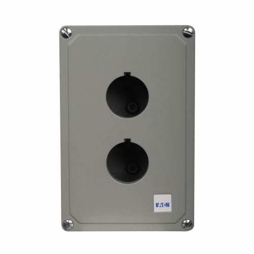 10250TN2 2-Element Heavy Duty Oiltight/Watertight Pushbutton Enclosure, 6.2 in L x 5.2 in W x 3.9 in D, NEMA 4/4X/12/13, Die Cast Zinc