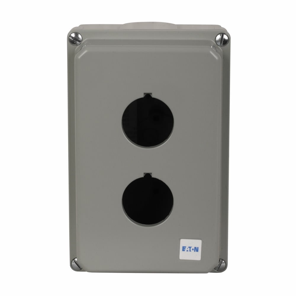10250TN12 2-Element Heavy Duty Oiltight/Watertight Pushbutton Enclosure, 6.2 in L x 5.2 in W x 4.1 in D, NEMA 4/4X/12/13, Die Cast Zinc