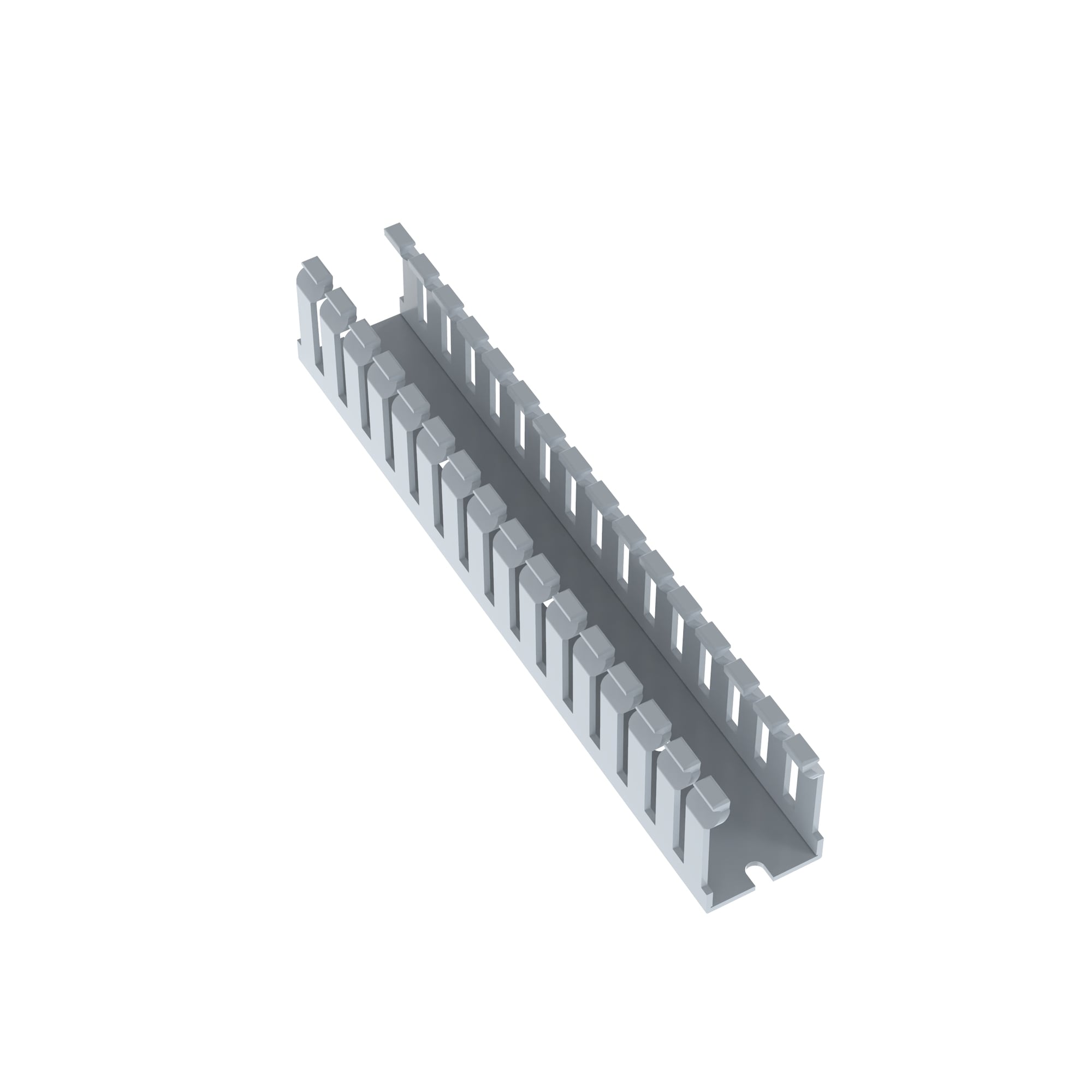 F1X1.5LG6 Panduct Type F Base Wiring Duct, 0.2 in Narrow Slot Slot, 1-1/4 in W x 1-1/2 in D, PVC