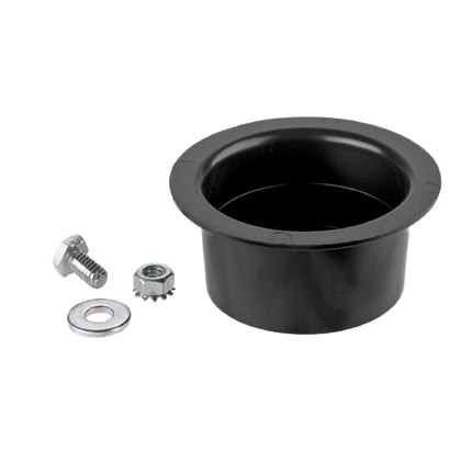 FRSSM2 Slack Spool Manager, For Use With 12x4, 6x4, and 4x4 FiberRunner Channels and in 4x4 Fiber-Duct Channel to create an in-channel slack management, 2.37 in Bend Radius, PVC, Black
