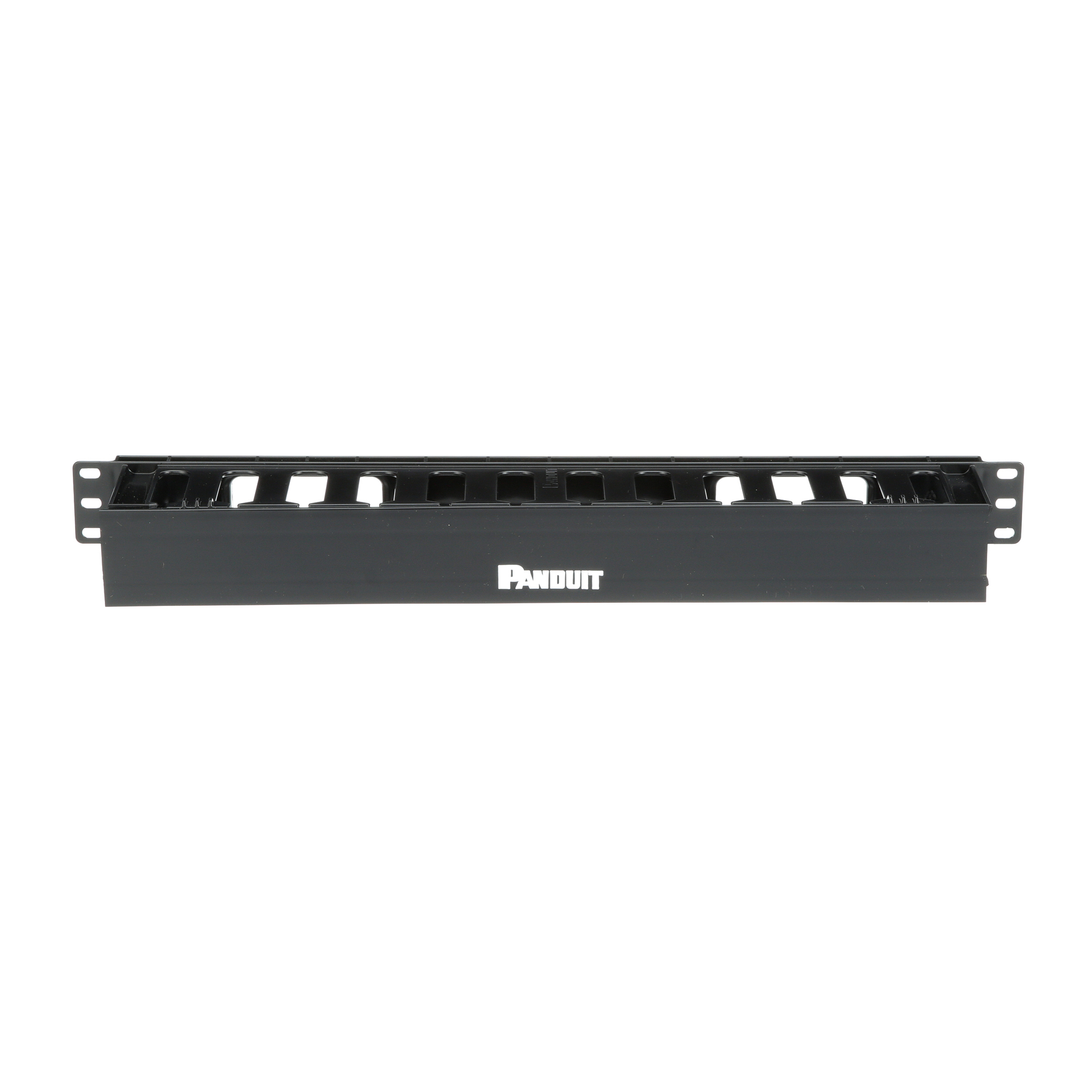 WMPFSE PatchLink Single Sided Horizontal Cable Manager, 19 in W x 3.7 in D, ABS, Black