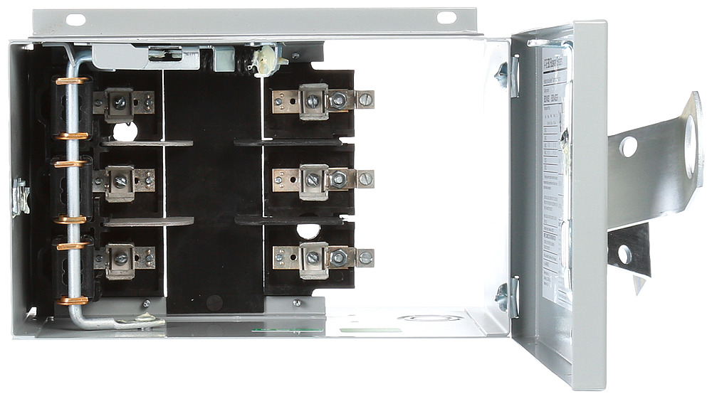 BOS14352 Vacu-Break Type BD Fusible Switch Plug, 600 V AC, 60 A, 3 Wires, IP40 Enclosure