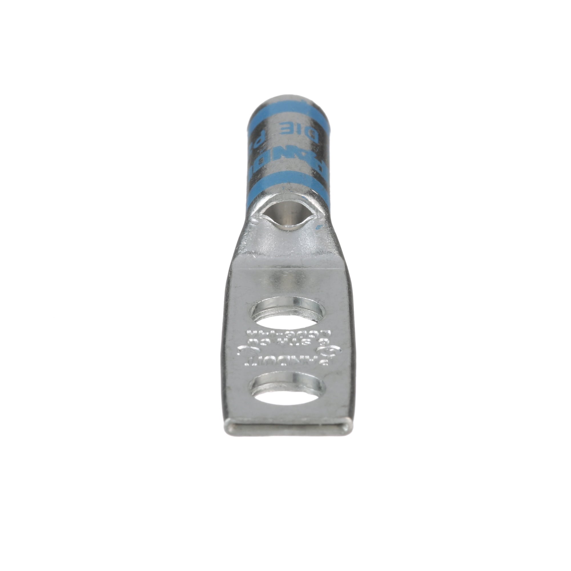Pan-Lug LCD6-14A-L Comp. Lug, 6, Tin Plt Copper, Two 1/4" Stud, 0.63" Spacing