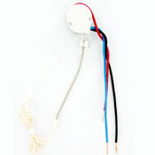 1691-50 3-Speed 4-Position Heavy Duty Pull Chain Switch, 125/250 V AC, 3 A, 6 A