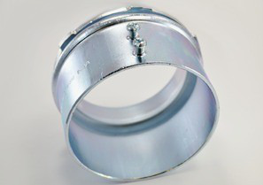 239 Non-Insulated Set Screw Connector, 4 in Trade, For Use With EMT Conduit, Steel, Electro-Plated Zinc