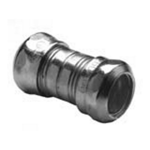 267 Bridgeport Non-Insulated Compression Coupling, 3 in, For Use With EMT Conduit, Box and Enclosure, Steel, Zinc Plated