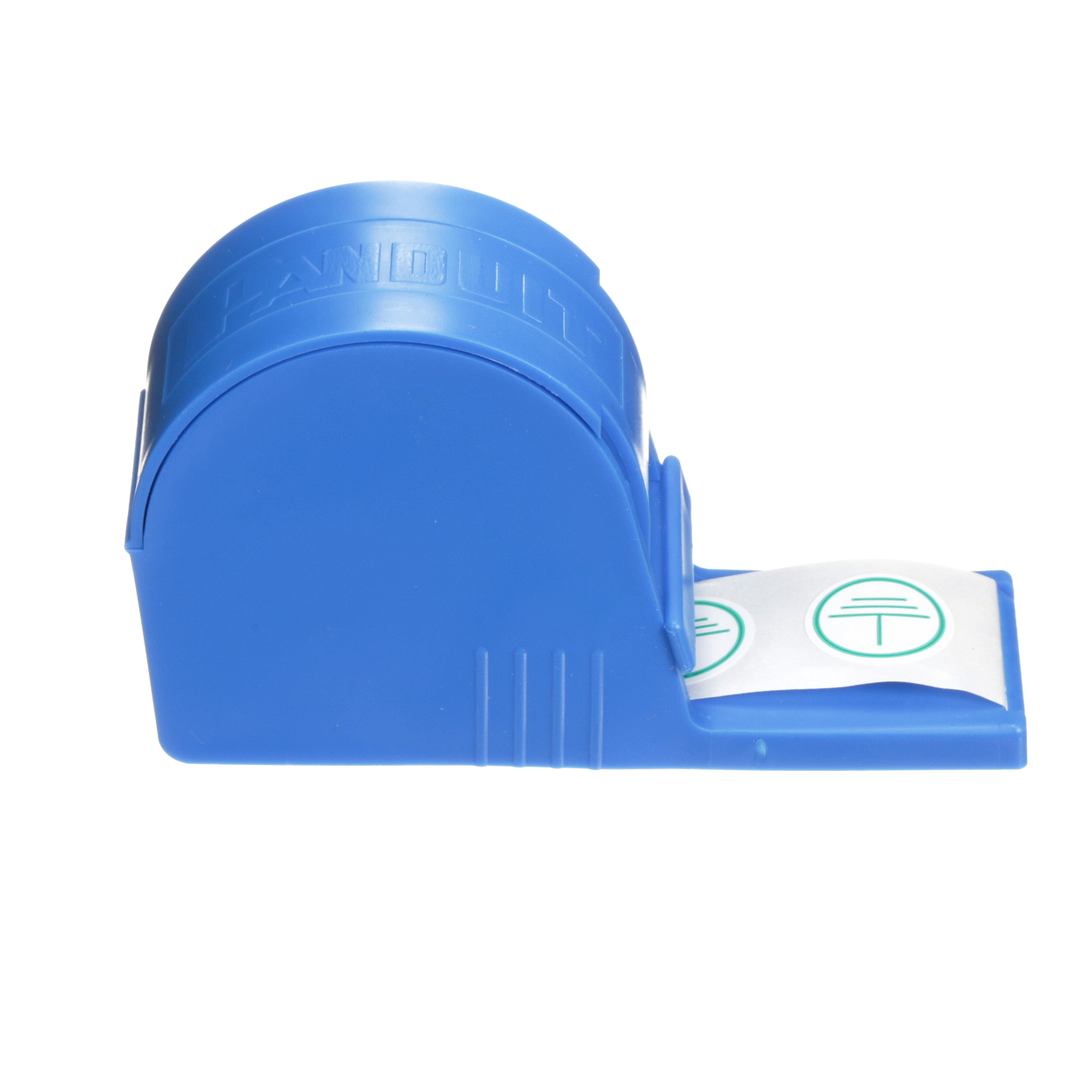 PLD-57 Pre-Printed Electrical Label, 3/4 in L x 3/4 in W, GROUND SYMBOL (ISO 3864) Legend, Green, Green/White, Polyester, 300 Labels