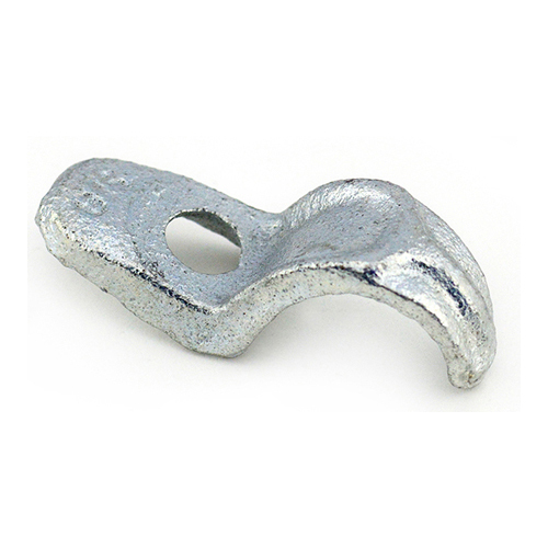900 Bridgeport 1-Hole Pipe Strap, 3/8 in, For Use With IMC/Rigid Conduit, Malleable Iron, Electro-Plated Zinc