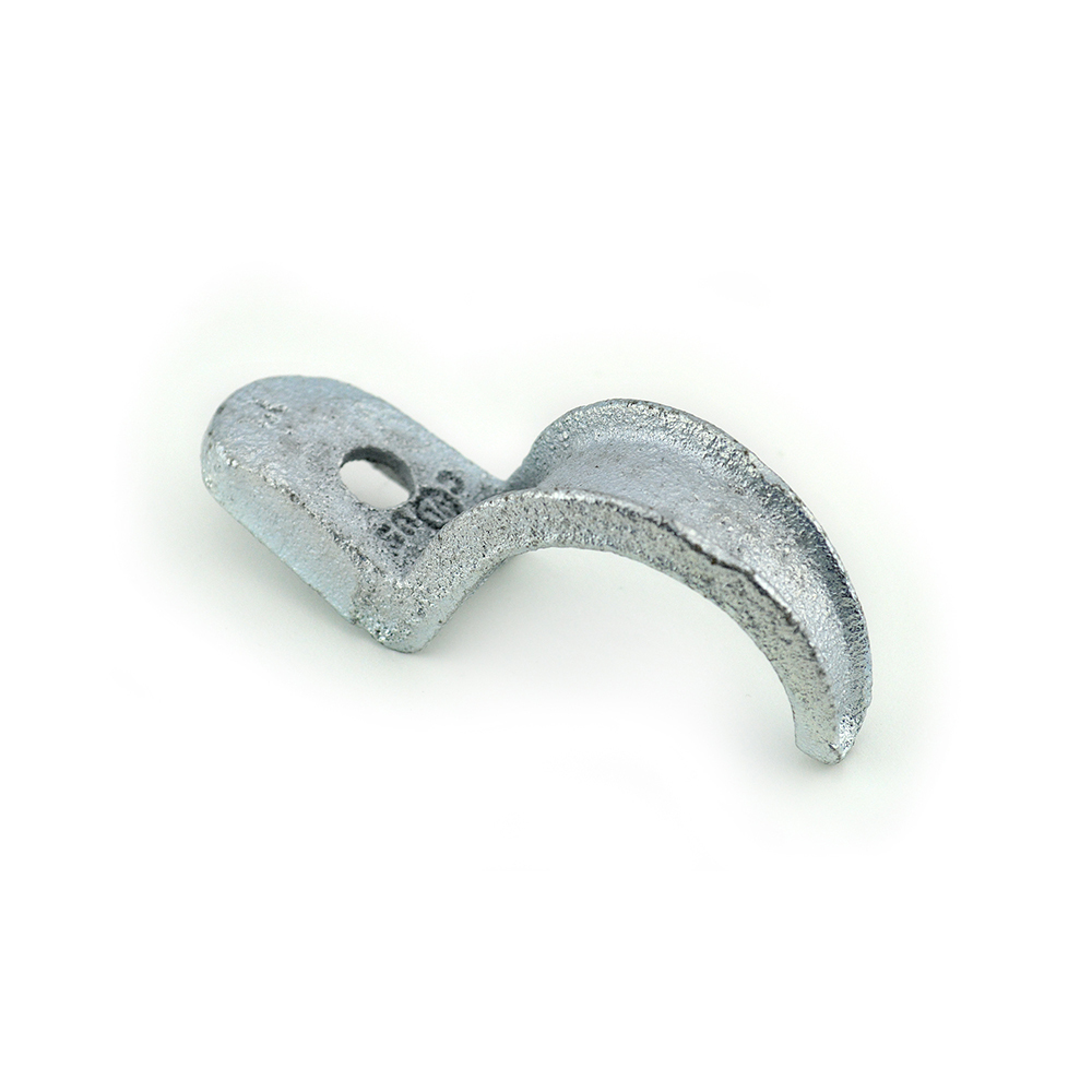 903 Bridgeport 1-Hole Pipe Strap, 1 in, For Use With IMC/Rigid Conduit, Malleable Iron, Electro-Plated Zinc