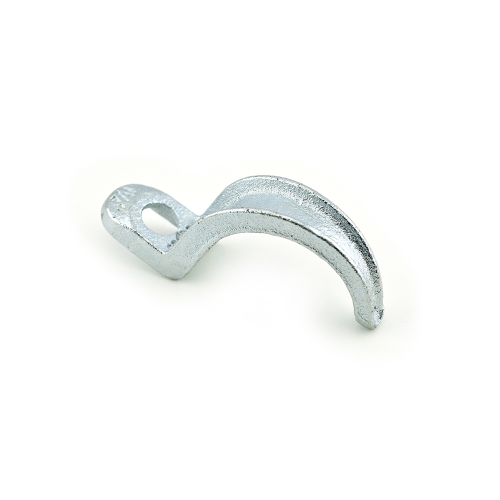 904 Bridgeport 1-Hole Pipe Strap, 1-1/4 in, For Use With IMC/Rigid Conduit, Malleable Iron, Electro-Plated Zinc