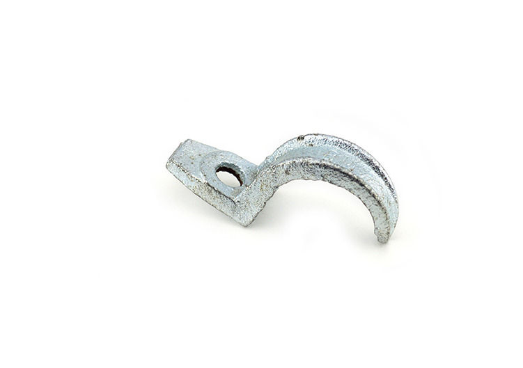922 Bridgeport 1-Hole Pipe Strap, 1 in, For Use With EMT Conduit, Malleable Iron, Electro-Plated Zinc