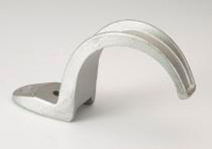 925 Bridgeport 1-Hole Pipe Strap, 2 in, For Use With EMT Conduit, Malleable Iron, Electro-Plated Zinc