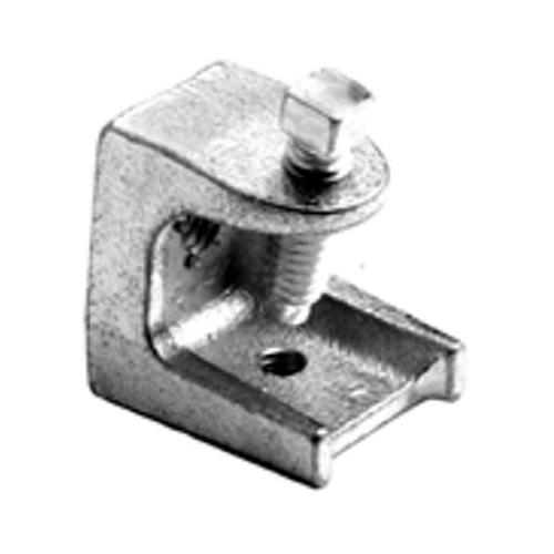 Clamp, Beam, Insulator Support, Malleable Iron, Tap Size (UNC) 1/4-20. 125 lbs Max Load.