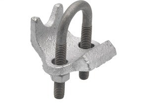 962 Bridgeport Right Angle Conduit Clamp, 3/4 in Conduit, Malleable Iron