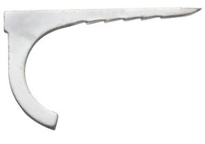 902-NS Bridgeport Nail Strap, 3/4 in, For Use With IMC/Rigid Conduit, Steel, Electro-Plated Zinc